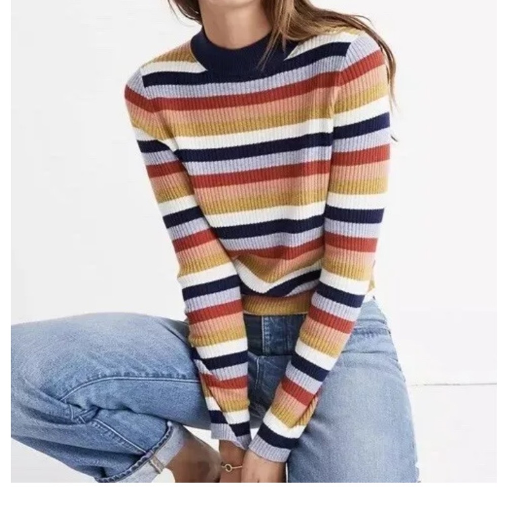 Moving Sale: NWOT Madewell Retro 70s Multicolored Sweater